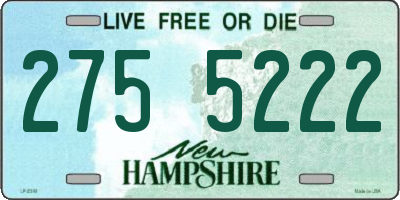NH license plate 2755222