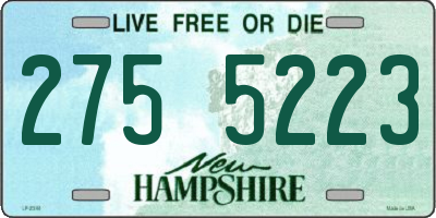 NH license plate 2755223