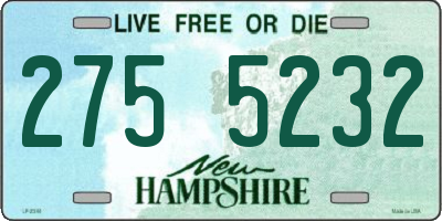 NH license plate 2755232
