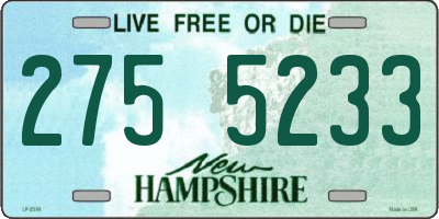 NH license plate 2755233