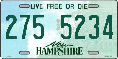 NH license plate 2755234