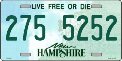NH license plate 2755252