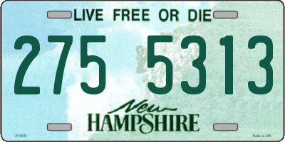 NH license plate 2755313
