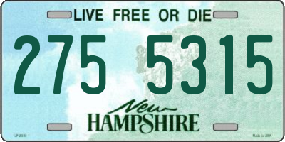 NH license plate 2755315