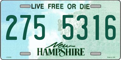 NH license plate 2755316
