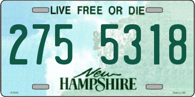 NH license plate 2755318