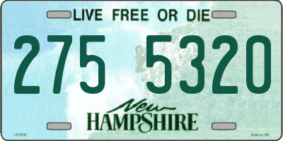 NH license plate 2755320