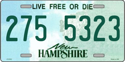 NH license plate 2755323