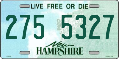 NH license plate 2755327