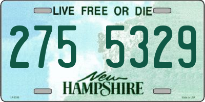 NH license plate 2755329
