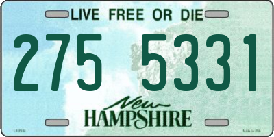 NH license plate 2755331