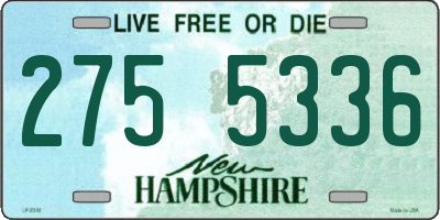 NH license plate 2755336