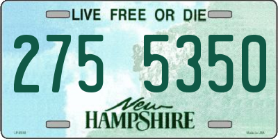 NH license plate 2755350
