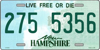 NH license plate 2755356
