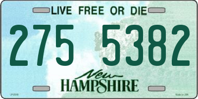 NH license plate 2755382