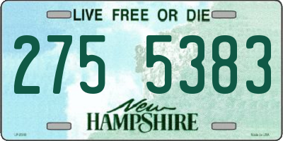 NH license plate 2755383