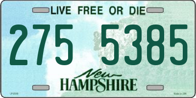 NH license plate 2755385