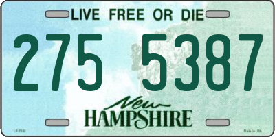 NH license plate 2755387