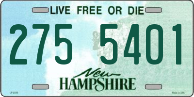 NH license plate 2755401
