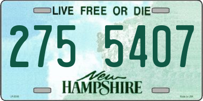 NH license plate 2755407