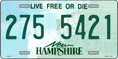 NH license plate 2755421