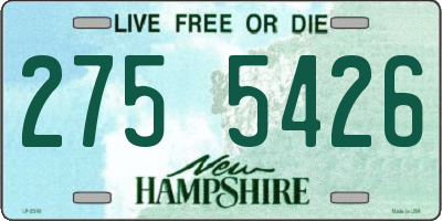 NH license plate 2755426