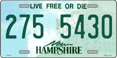 NH license plate 2755430