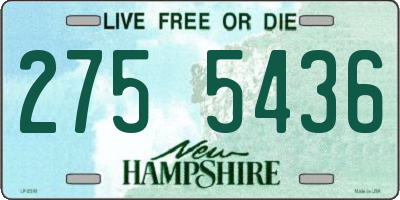 NH license plate 2755436
