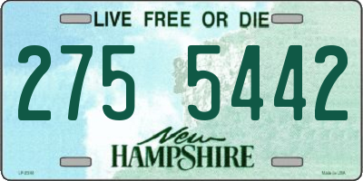 NH license plate 2755442