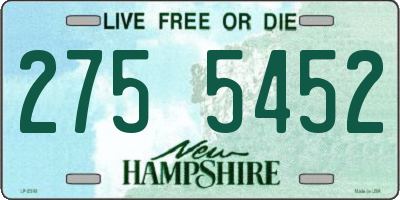 NH license plate 2755452