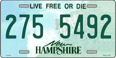 NH license plate 2755492