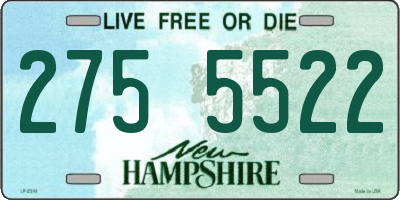 NH license plate 2755522