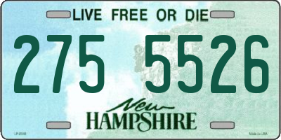 NH license plate 2755526