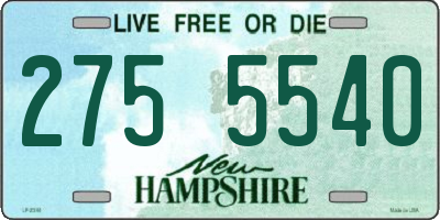 NH license plate 2755540