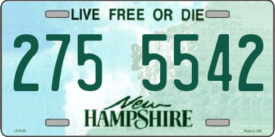 NH license plate 2755542