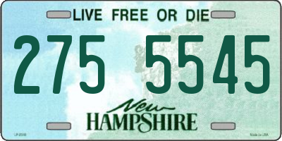 NH license plate 2755545
