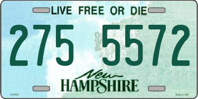 NH license plate 2755572