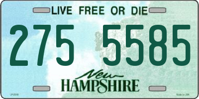 NH license plate 2755585