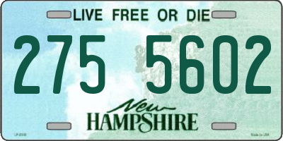 NH license plate 2755602
