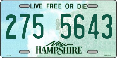 NH license plate 2755643