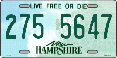 NH license plate 2755647