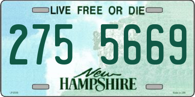 NH license plate 2755669
