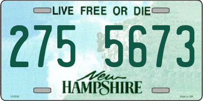 NH license plate 2755673