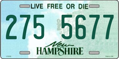 NH license plate 2755677