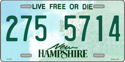 NH license plate 2755714