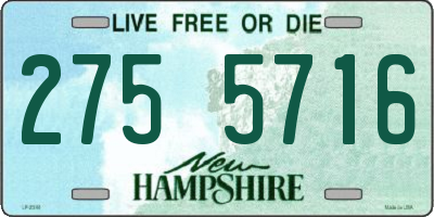 NH license plate 2755716