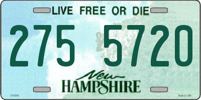 NH license plate 2755720