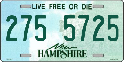 NH license plate 2755725