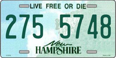NH license plate 2755748