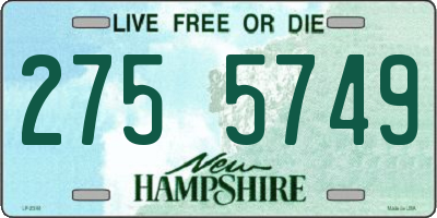 NH license plate 2755749